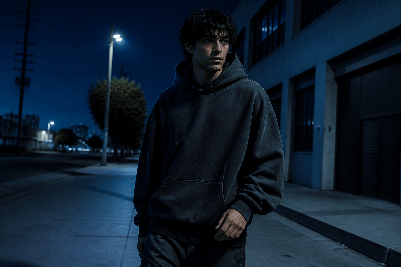 ORYNEX streetwear — night denim campaign